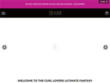 Tablet Screenshot of dshairextensions.com
